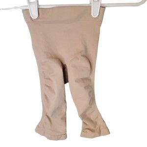 Skims Sculpting Mid Thigh Shaper Shorts Open Gusset Size XXS/XS Light Brown